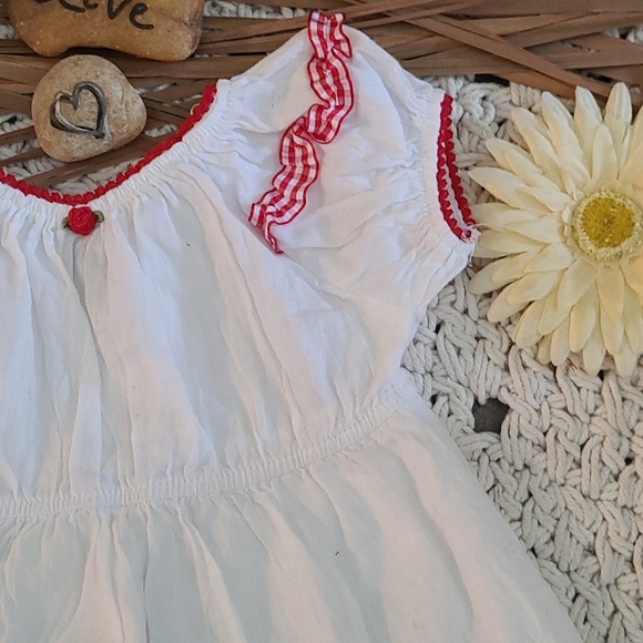 NWOT BO HO RED WHITE 2 PIECE SET PLAID MULTI 3T - Picture 6 of 16